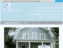 Tablet Screenshot of birthwisetx.com